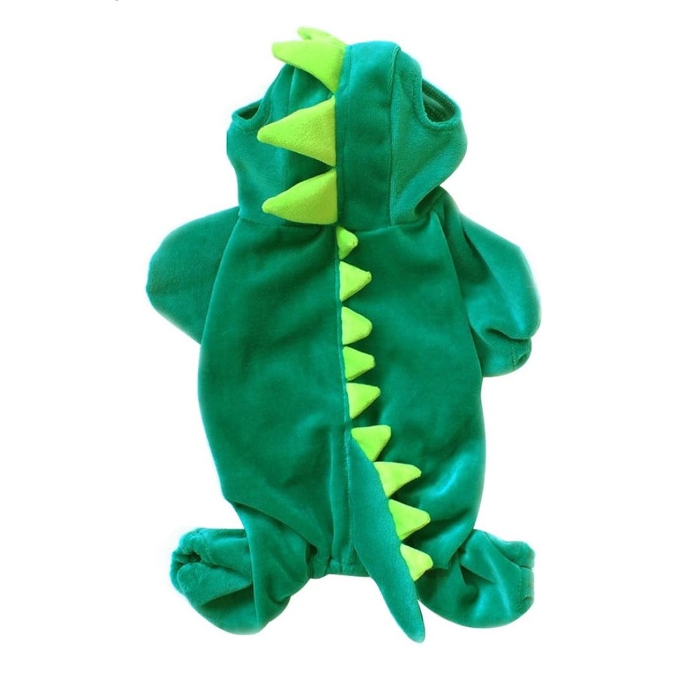 NACOCO Dog Dinosaur Design Costume Green Pet Clothes for Medium